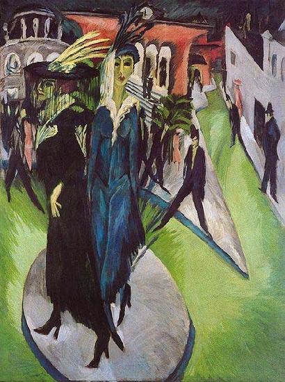 Ernst Ludwig Kirchner Potsdamer Platz oil painting image